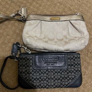 2 coach wristlets